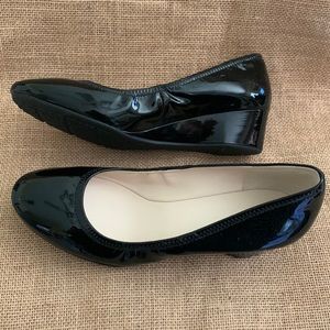 Cole Haan  Sadie wedge black Patent leather.